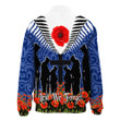 Love New Zealand Clothing - Anzac Day Soldier And Poppys - Thicken Stand-Collar Jacket A95 | Love New Zealand
