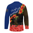 Love New Zealand Clothing - Anzac Day Poppy And Fern - Hockey Jersey A95 | Love New Zealand