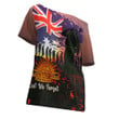 Love New Zealand Clothing - Anzac Day Soldier Australian - Off Shoulder T-Shirt A95 | Love New Zealand