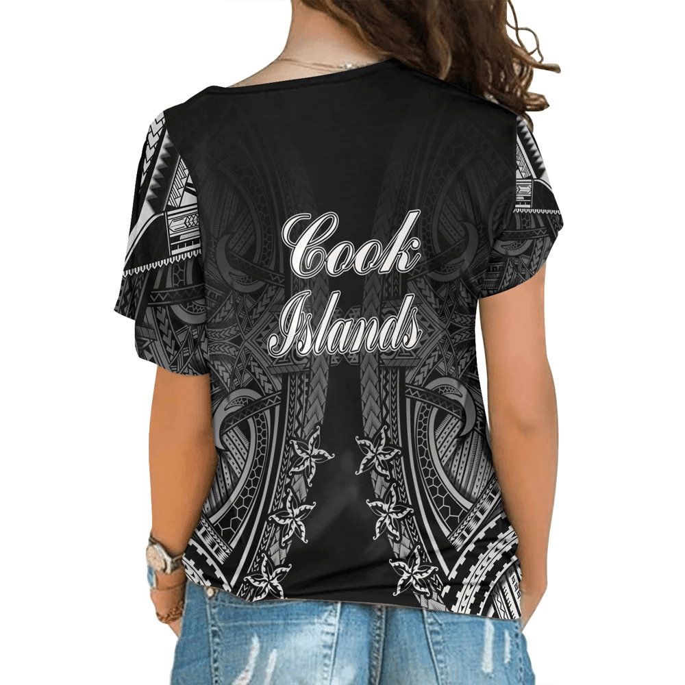 Cook Islands Tattoo One Shoulder Shirt | 1sttheworld