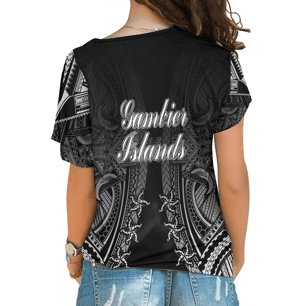 Gambier Islands Tattoo One Shoulder Shirt | 1sttheworld