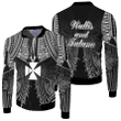 1sttheworld Clothing - Wallis and Futuna Tattoo Fleece Winter Jacket | 1sttheworld