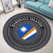 Love New Zealand Round Carpet - Marshall Islands Flag Color A95
