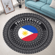 Love New Zealand Round Carpet - Philippines Flag Color A95