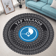 Love New Zealand Round Carpet - Yap Islands Flag Color A95