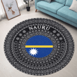 Love New Zealand Round Carpet - Nauru Flag Color A95