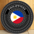 Love New Zealand Round Wooden Sign - Philippines Flag Color A95