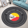 Love New Zealand Round Carpet - Marquises Islands Flag Color A95