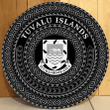 Love New Zealand Round Wooden Sign - Tuvalu Islands A95