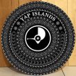 Love New Zealand Round Wooden Sign - Yap Islands A95