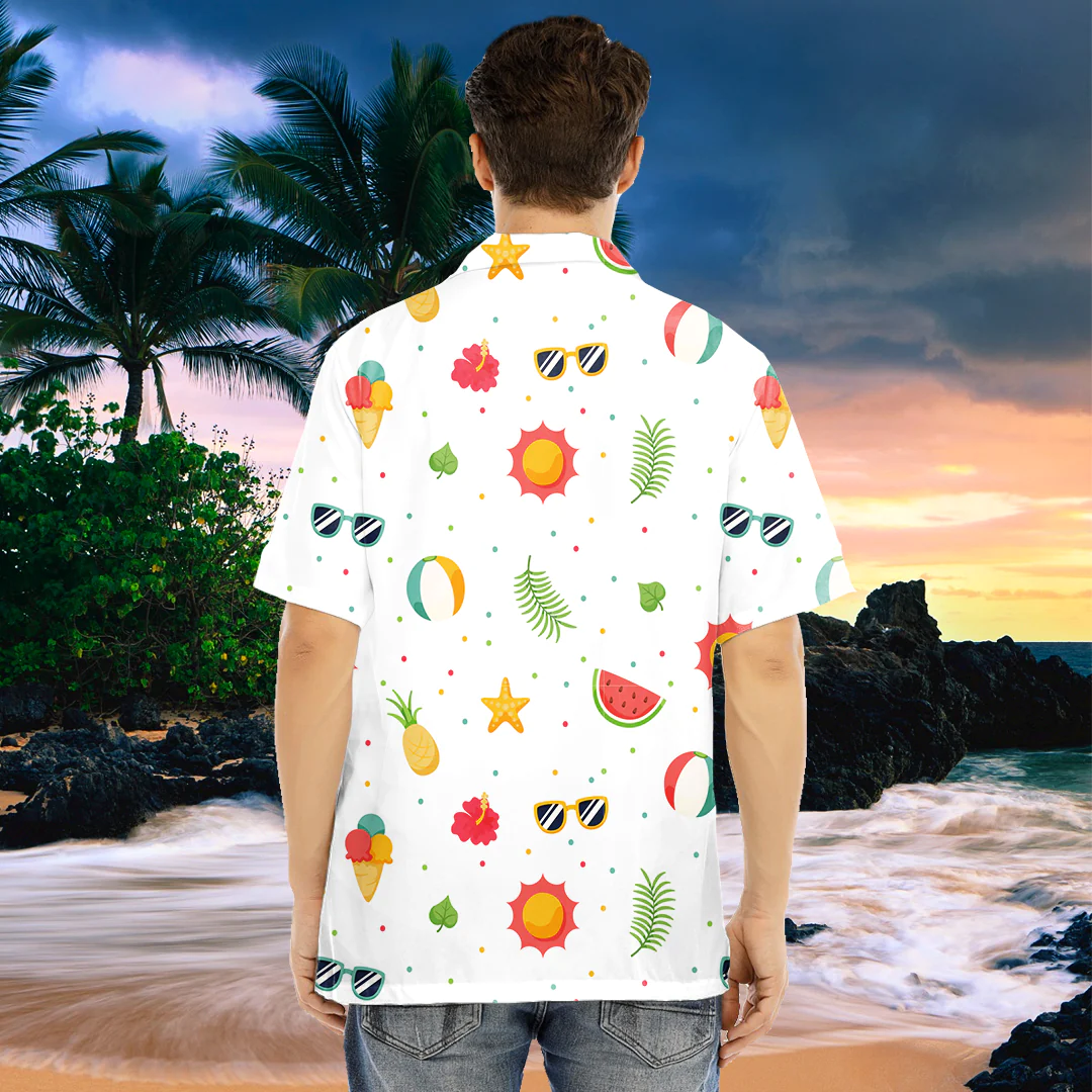 Love New Zealand Clothing - Summer Pattern Fresh Bright Color Hawaiian Shirt For Men A35