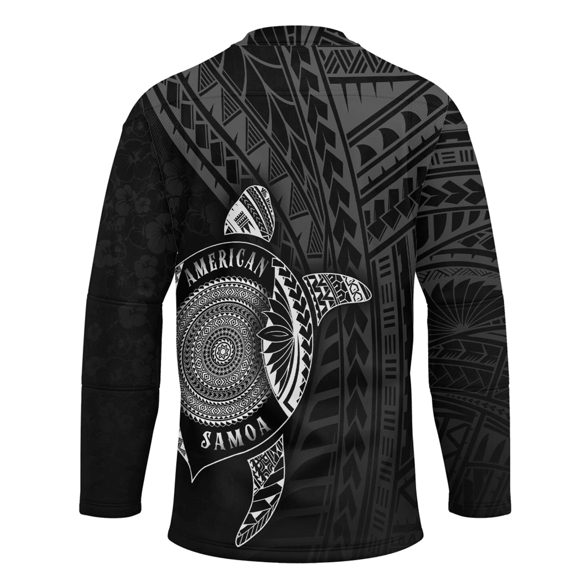 Love New Zealand Clothing - American Samoa Polynesia Turtle Coat Of Arms Hockey Jersey A95 | Love New Zealand