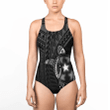 Love New Zealand Clothing - Gambier Islands Polynesia Turtle Coat Of Arms Women Low Cut Swimsuit A95 | Love New Zealand