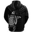Love New Zealand Clothing - Gambier Islands Polynesia Turtle Coat Of Arms Hoodie Gaiter A95 | Love New Zealand