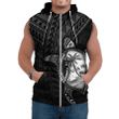 Love New Zealand Clothing - Guam Polynesia Turtle Coat Of Arms Sleeveless Hoodie A95 | Love New Zealand
