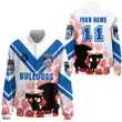 Canterbury-Bankstown Bulldogs Aboriginal Pattern 2023 Thicken Stand-Collar Jacket A35 | Love New Zealand