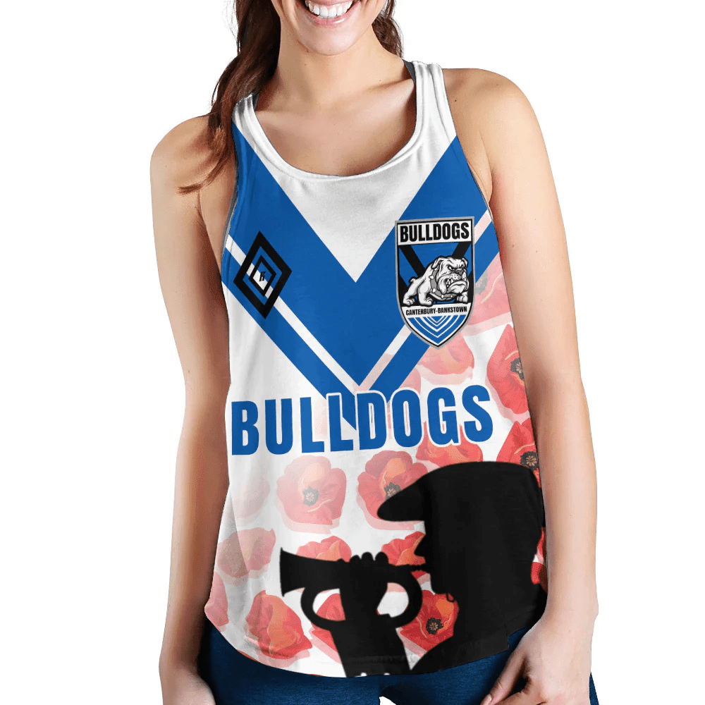 Canterbury-Bankstown Bulldogs Aboriginal Pattern 2023 Racerback Tank A35 | Love New Zealand