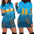 Gold Coast Titans Aboriginal Pattern 2023 Hoodie Dress A35 | Love New Zealand