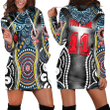 Indigenous All Star Aboriginal Pattern 2023 Hoodie Dress A35 | Love New Zealand