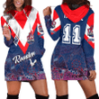 Sydney Roosters Aboriginal Pattern 2023 Hoodie Dress A35 | Love New Zealand