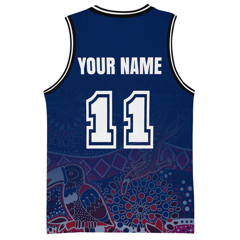 Sydney Roosters Aboriginal Pattern 2023 Basketball Jersey A35 | Love New Zealand