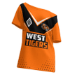 West Tigers Sport Pattern 2023 Off Shoulder T-Shirt A35 | Love New Zealand