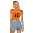 West Tigers Sport Pattern 2023 Women's Raglan Cropped T-shirt A35 | Love New Zealand