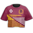 Brisbane Broncos Aboriginal Pattern 2023 Croptop T-shirt A35 | Love New Zealand