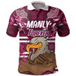 Love New Zealand | Sydney's Northern Beaches Custom Polo Shirt - Manly Forever With Aboriginal Style 2023