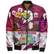 Sydney's Northern Beaches Bomber Jacket - Custom Go Mighty Manly National NAIDOC Week For Our Elders 2023