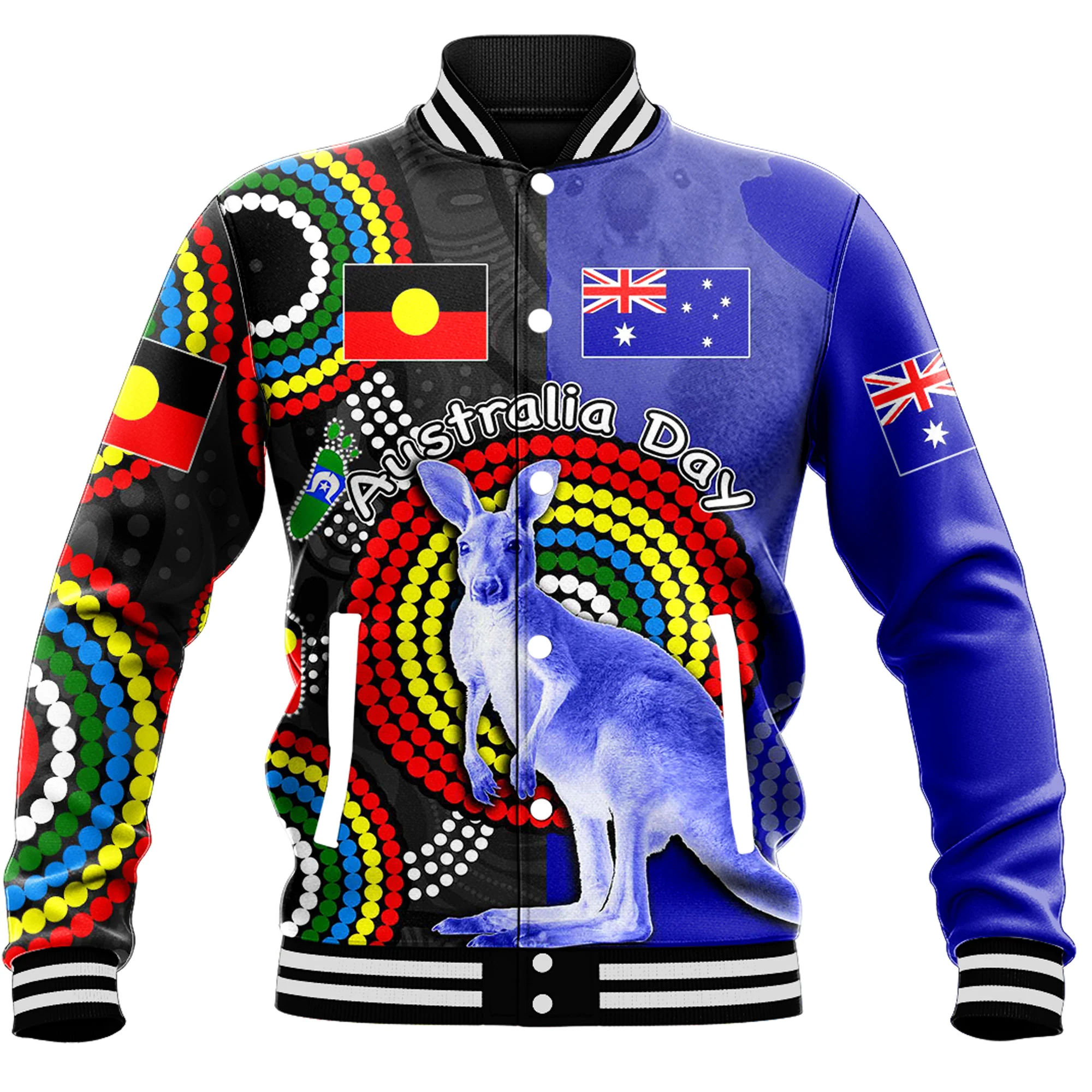Australia Aboriginal and Naidoc Baseball Jackets A35 | Love New Zealand