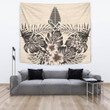 Love New Zealand Home Set - (Alo) Wallis and Futuna Tapestry - The Beige Hibiscus A7