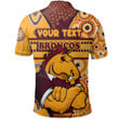 Love New Zealand Polo Shirts - (Custom) Brisbane Broncos - Buck The Brisbane Bronco Aboriginal A35
