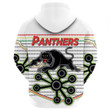 Love New Zealand Zip Hoodie - Panthers Penrith Indigenous White Pattern A35