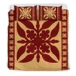 Hawaiian Quilt Pattern Palm Tree Proudly Bedding Set - AH J9 - Alohawaii