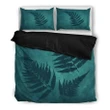 Alohawaii Bedding Set - Cover and Pillow Cases Green Blue New Zealand Fern | Alohawaii.co