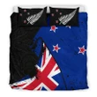 Alohawaii Bedding Set - Cover and Pillow Cases New Zealand Special Grunge Flag A02