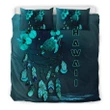 Alohawaii Bedding Set - Cover and Pillow Cases Hawaii Turtle Dreamcatcher Blue A02