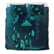 Alohawaii Bedding Set - Cover and Pillow Cases Haiti Dreamcatcher Blue A02
