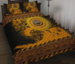 Alohawaii Home Set - Quilt Bed Set Federated States Of Micronesia Wave Gold | Alohawaii.co