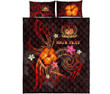 Alohawaii Home Set - Quilt Bed Set Polynesian Hawaii Personalised - Legend of Samoa (Red) - BN15