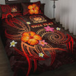 Alohawaii Home Set - Quilt Bed Set Polynesian Hawaii Personalised - Legend of Samoa (Red) | Alohawaii.co