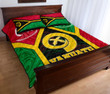 Alohawaii Home Set - Quilt Bed Set Vanuatu Polynesian - Vanuatu Flag and Coat Of Arms - BN18
