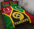 Alohawaii Home Set - Quilt Bed Set Vanuatu Polynesian - Vanuatu Flag and Coat Of Arms | Alohawaii.co