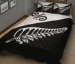 Alohawaii Home Set - Quilt Bed Set New Zealand - Silver Fern Koru A02