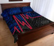 Alohawaii Home Set - Quilt Bed Set Samoa Personalised - Samoa Seal With Polynesian Patterns In Heartbeat Style(Blue) - BN25