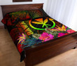 Alohawaii Home Set - Quilt Bed Set Polynesian Hawaii Kanaka Maoli Polynesian - Hibiscus and Banana Leaves - BN15