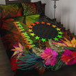 Alohawaii Home Set - Quilt Bed Set Cook Islands Polynesian Personalised - Hibiscus and Banana Leaves | Alohawaii.co
