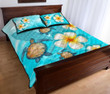 Alohawaii Home Set - Quilt Bed Set Hawaii Turtle Kanaka Plumeria Ocean J4