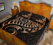 Alohawaii Home Set - Quilt Bed Set New Zealand - Aotearoa Maori Turtle Silver Fern Orange J1
